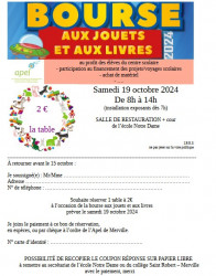 Bourse aux jouets et livres